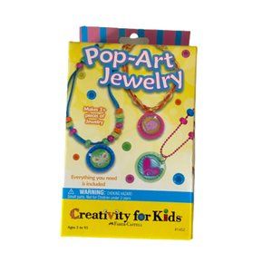 Creativity for Kids Pop Jewelry Making Kit Bottle Caps 3 Pieces NEW